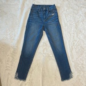American eagle curvy super high rise jegging crop size 2